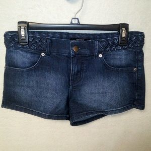 Forever 21 Braided Waist Denim Shorts